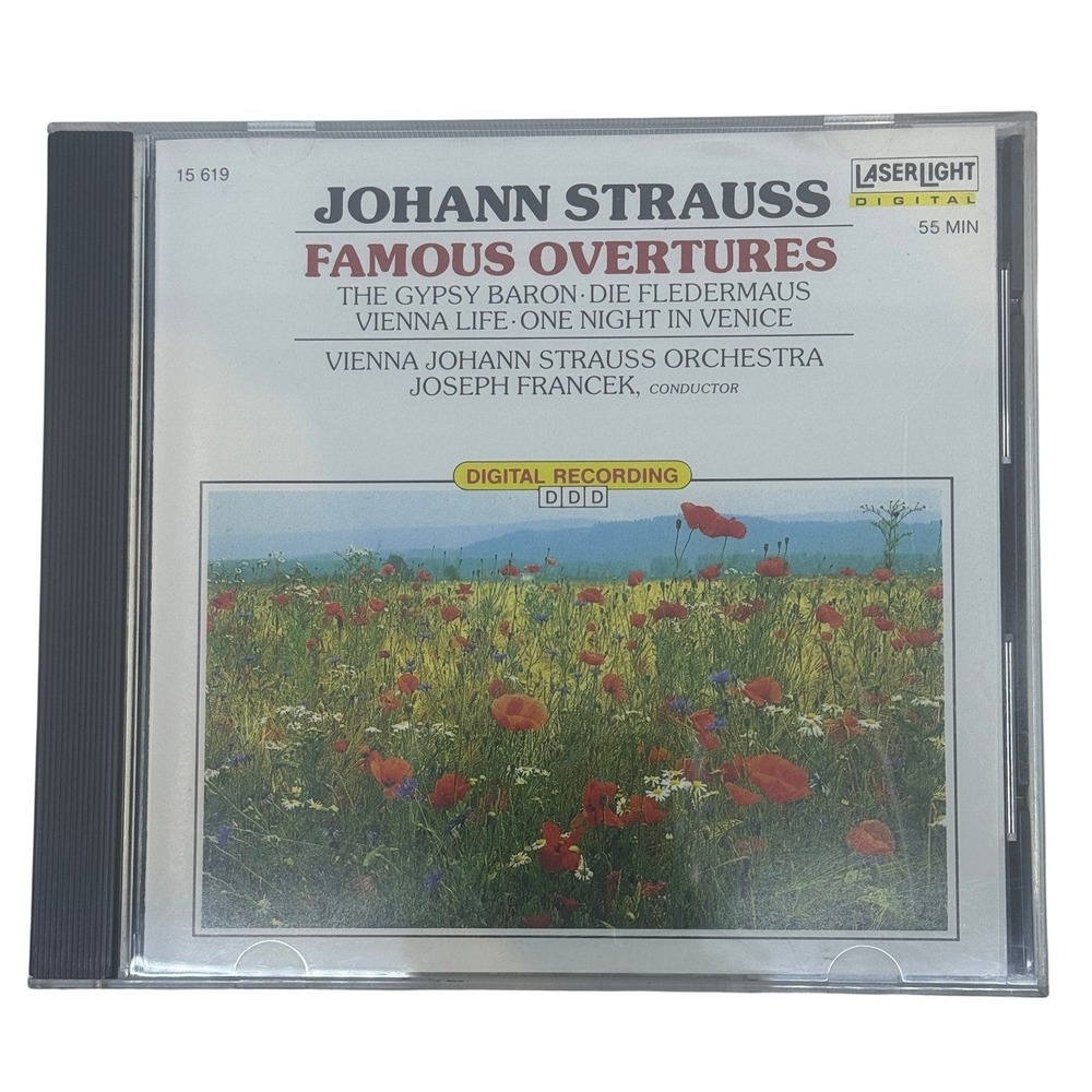 Johann Strauss Famous Overtures LaserLight Digital 15 619 CD 1989 Classical